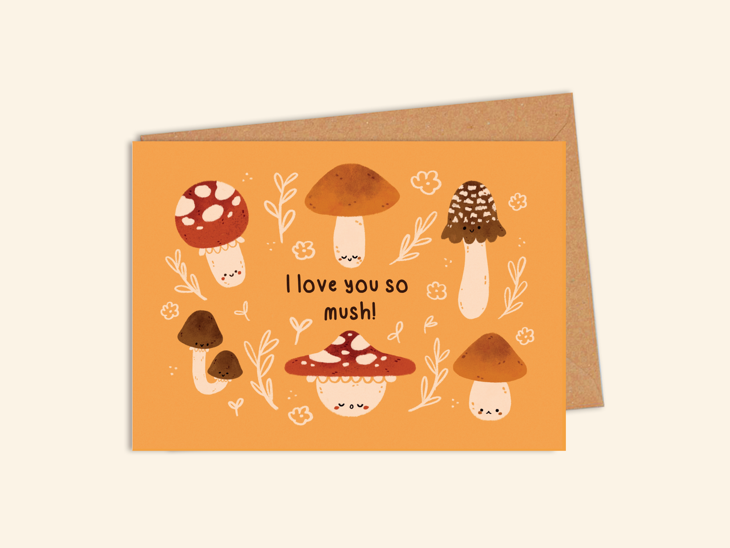 Love You So Mush Postcard A6