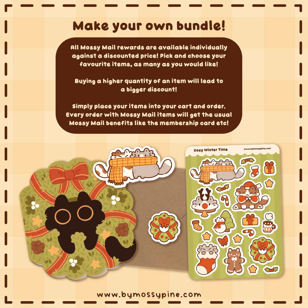 Winter Time Sticker | Mossy Mail November & December ❄️