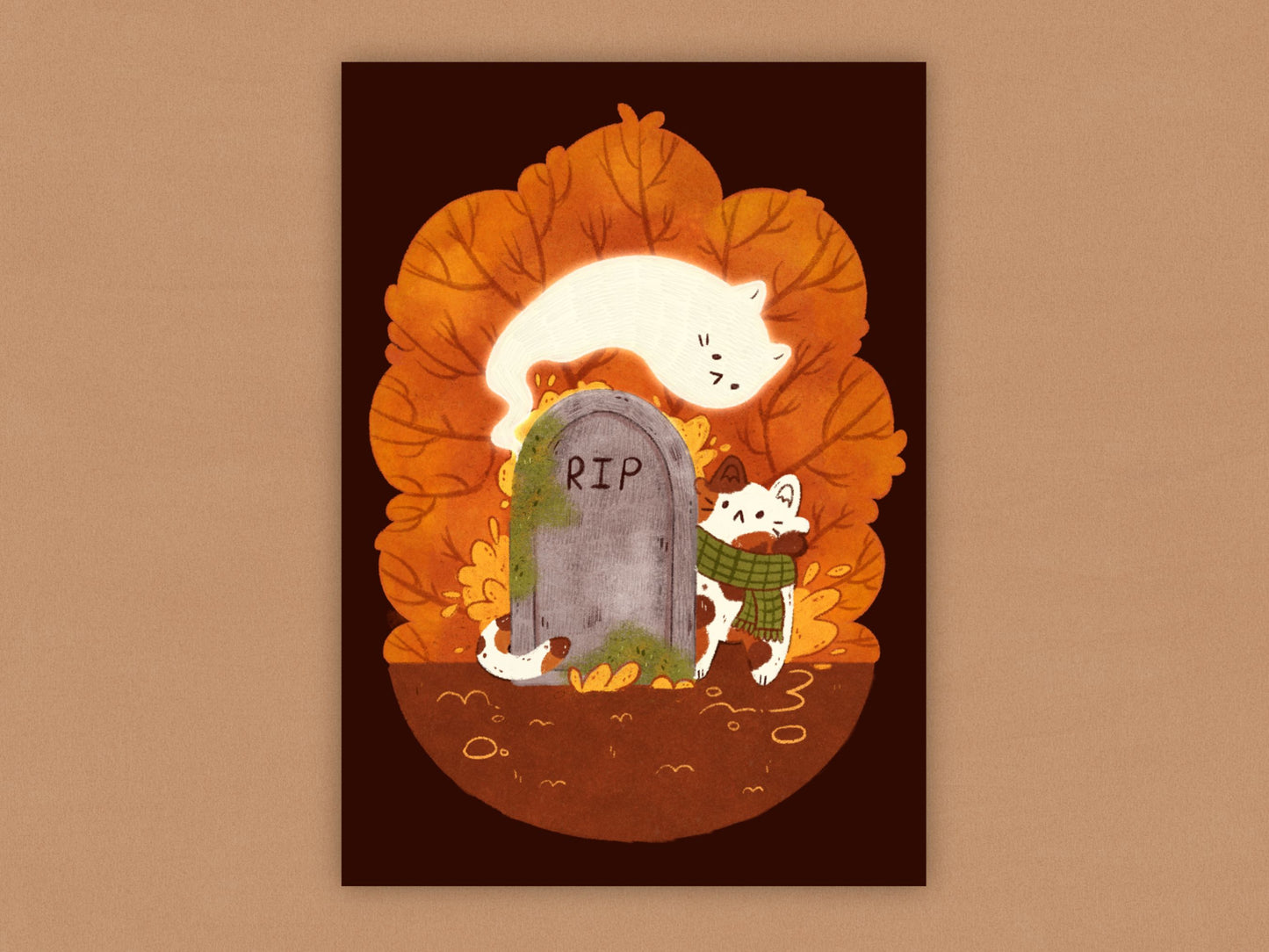 Spooky Friend Art Print