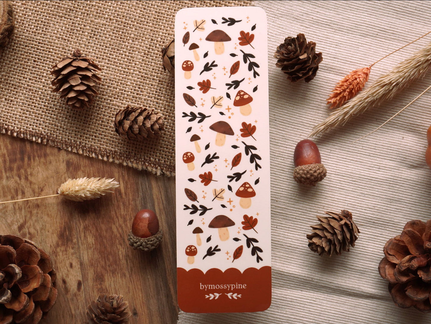 Woodland Pattern Bookmark - Bymossypine