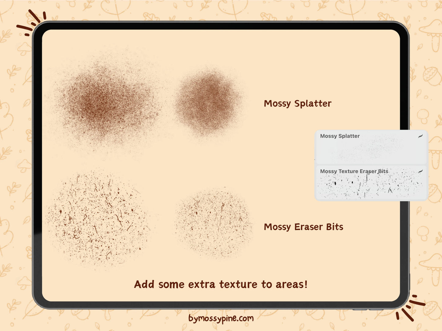MossyPine’s Digital Art Brushes Pack for Procreate