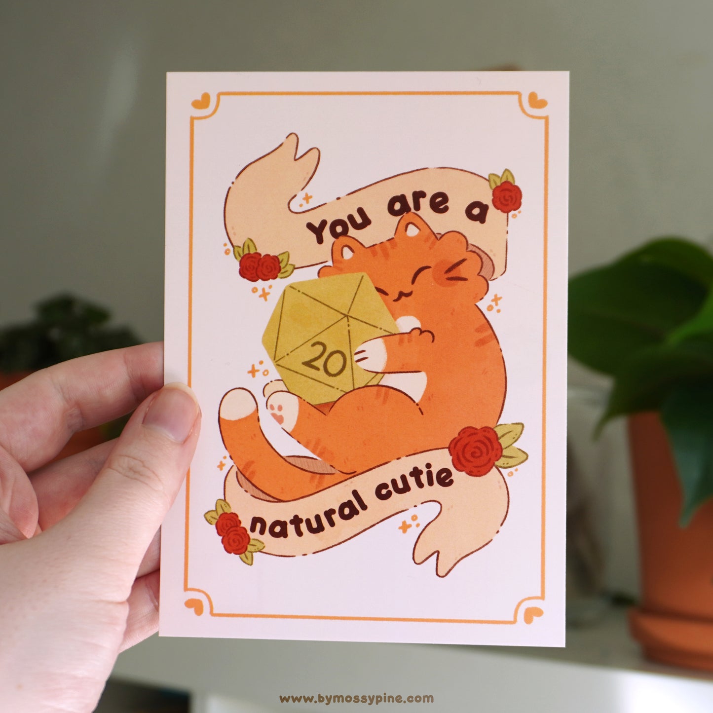 Natural Cutie D20 Postcard A6