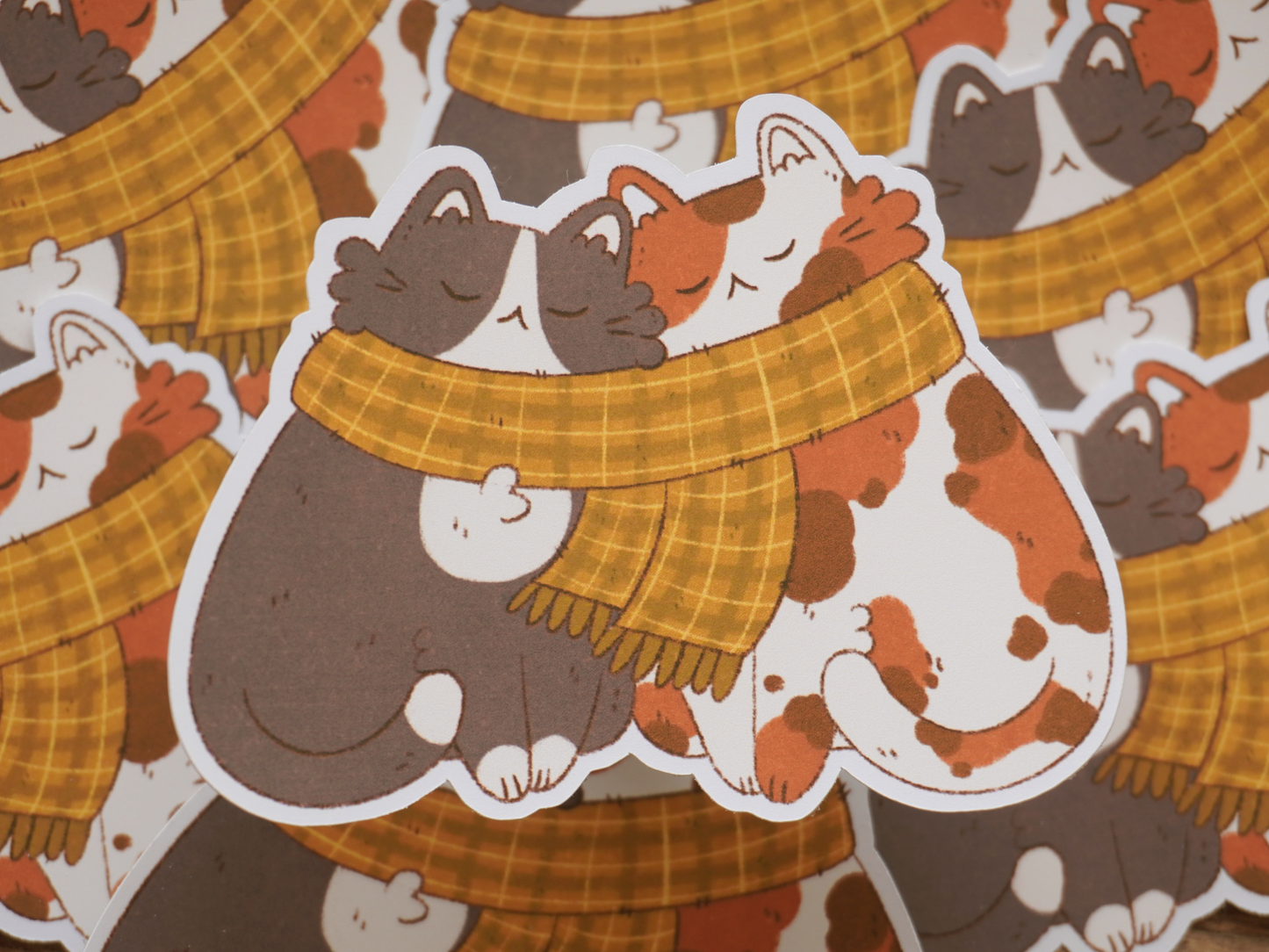 Scarf Cats Sticker