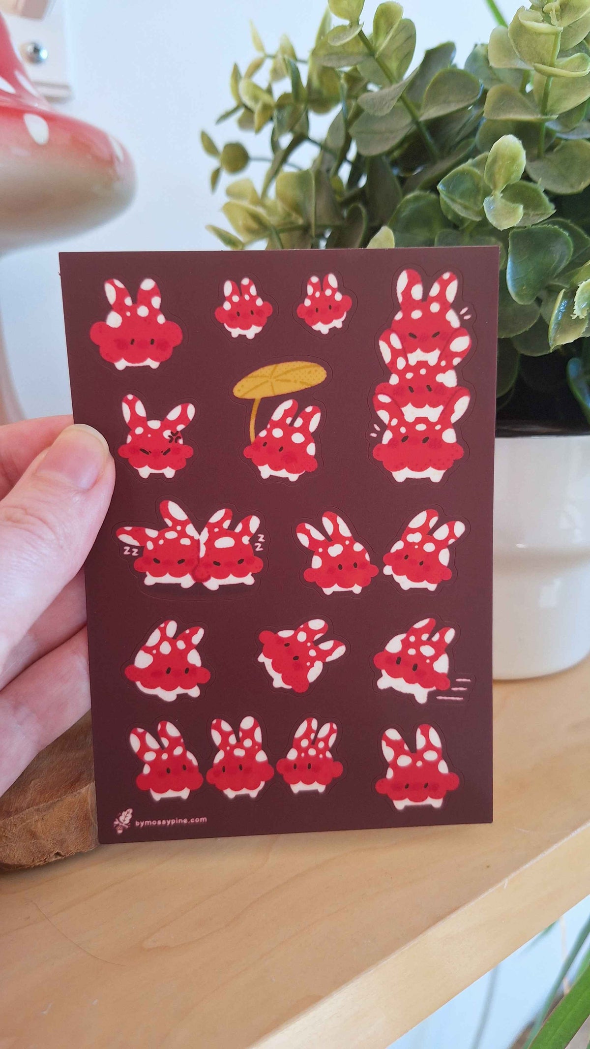 Mushroom Bunnies Sticker Sheet