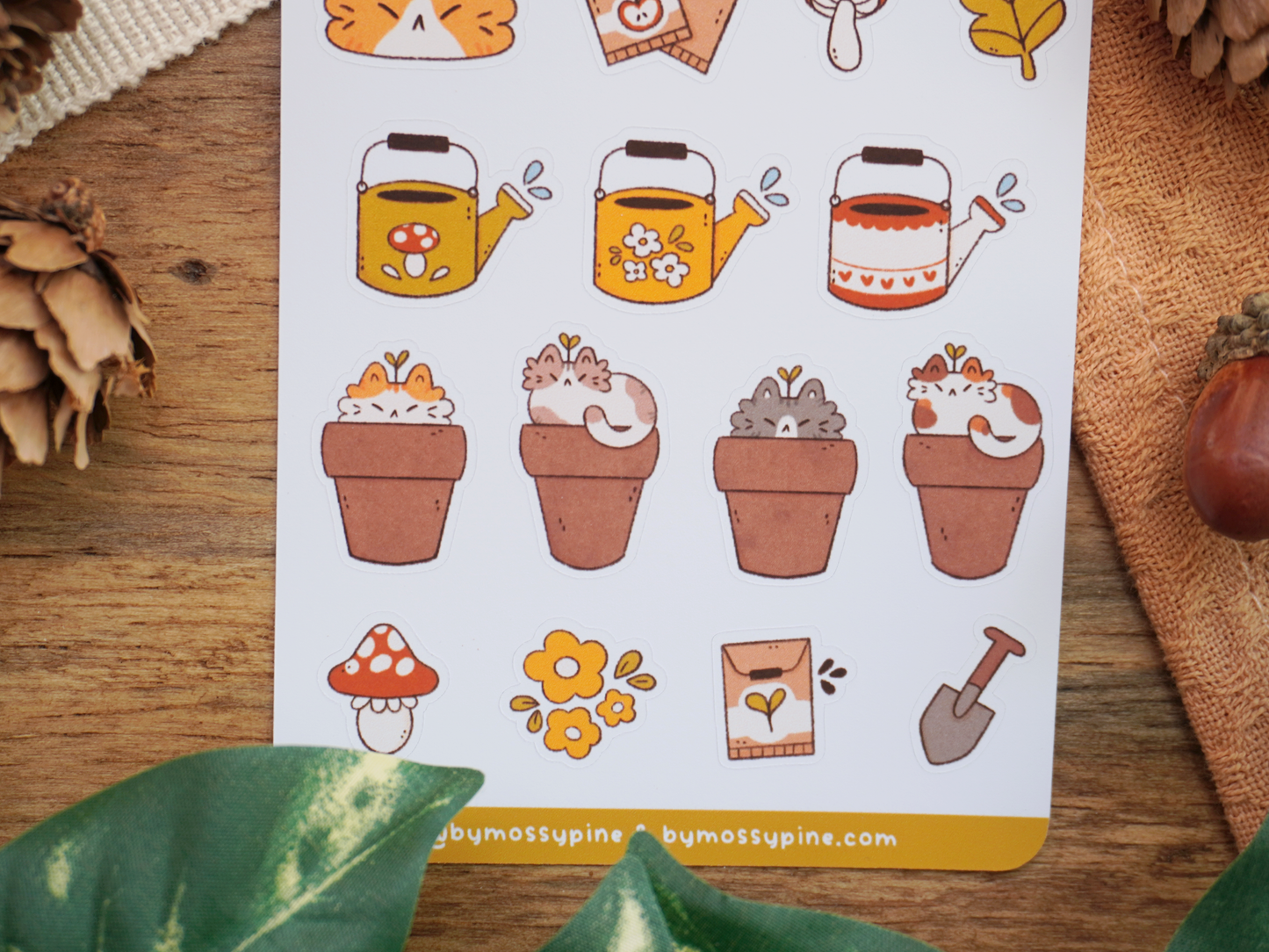 Garden Kitties Sticker sheet