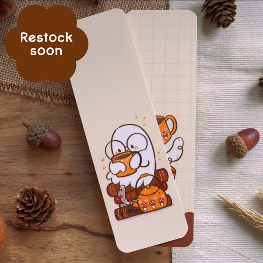 Books & Tea Ghost Bookmark