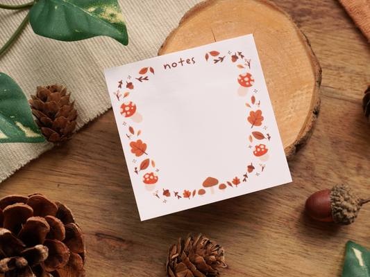 Autumn Memo Pad - Bymossypine