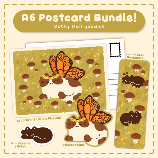 A6 Postcard Bundle - Mossy Mail July & August 💌