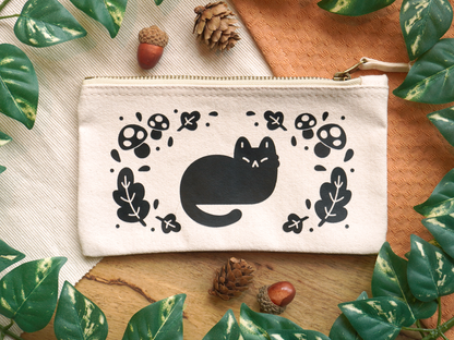 Canvas Pouch Autumn Cat - Bymossypine