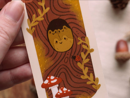 Cat Log Bookmark - Bymossypine