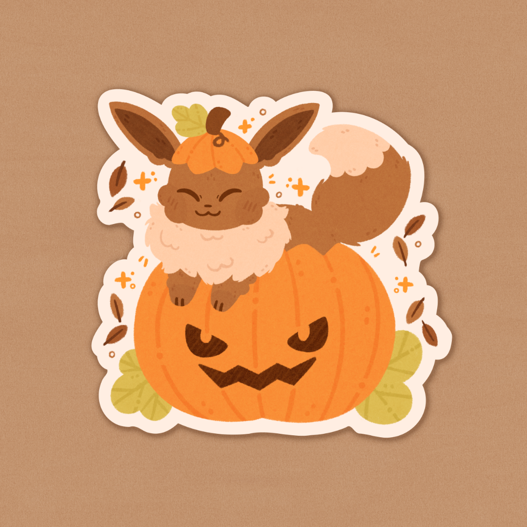 Pumpkin Cutie Vinyl Sticker