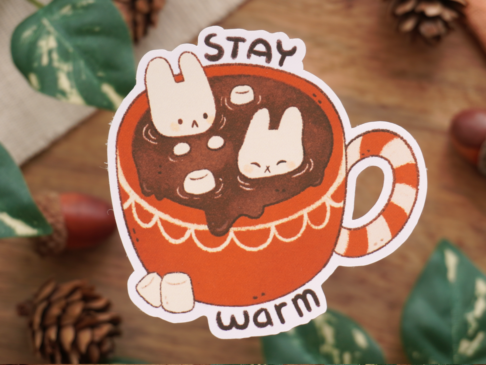 Hot Chocolate Bunnies Sticker - Bymossypine