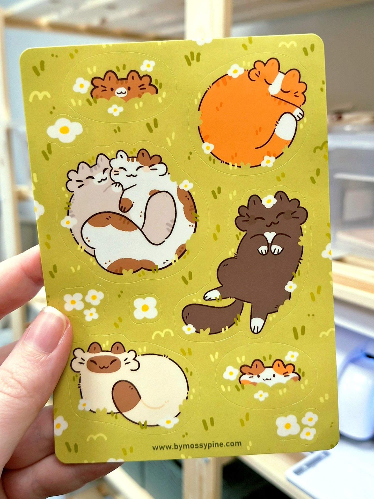 Grass Full of Friends 🌼 A6 Sticker Sheet