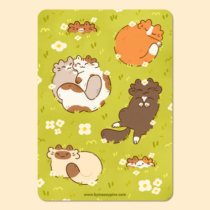 Grass Full of Friends 🌼 A6 Sticker Sheet