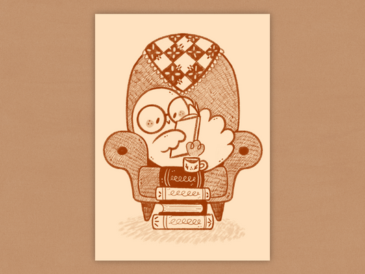 Cozy Chair Ghost Art Print