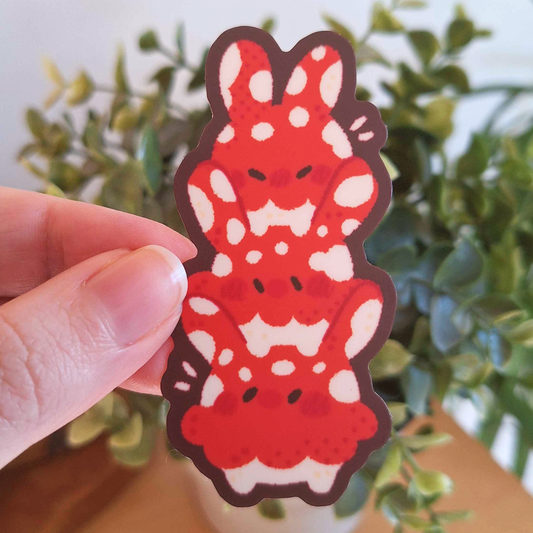 Mushroom Bunny Tower Sticker