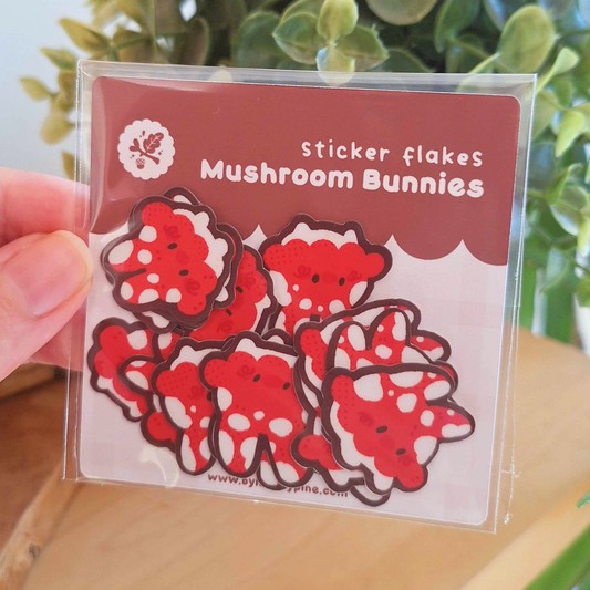 Mushroom Bunnies Sticker Flakes
