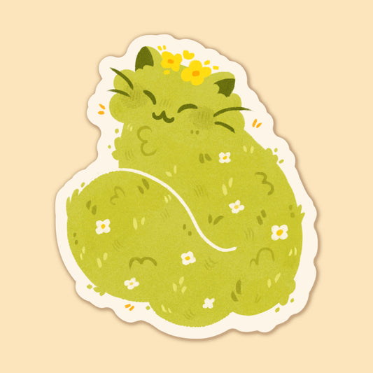Mossy Cat Sticker