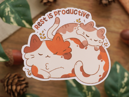Rest is Productive Sticker - Bymossypine