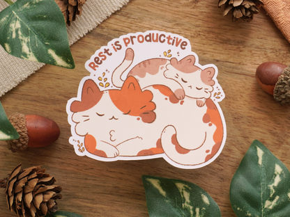 Rest is Productive Sticker - Bymossypine