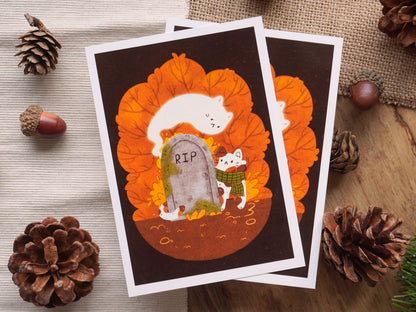 Spooky Friend Art Print - Bymossypine