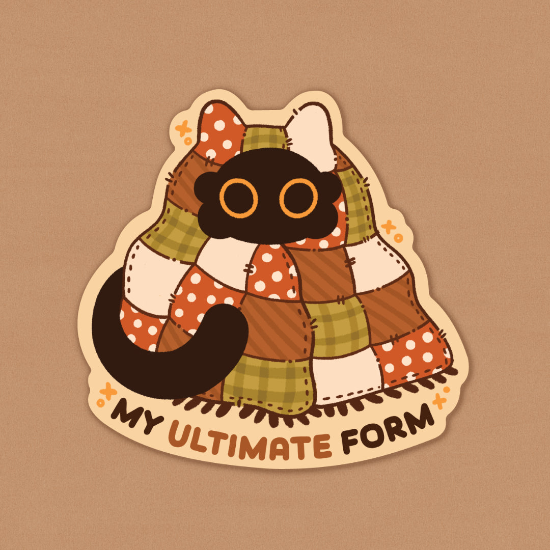 Ultimate Form Blanket Cat Vinyl Sticker