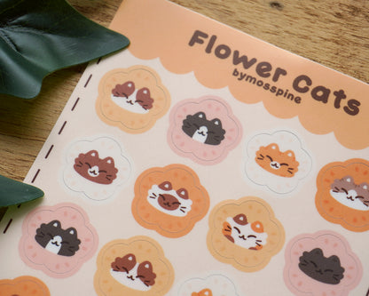Flower Cats Sticker Sheet