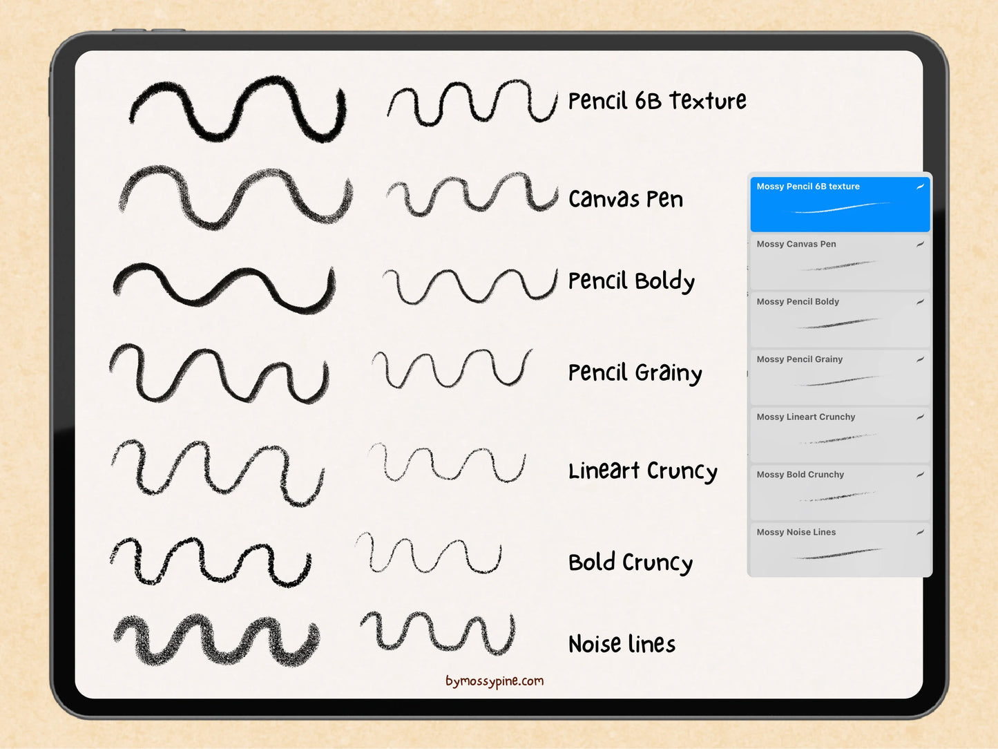 Digital Art Texture Brushes for Procreate