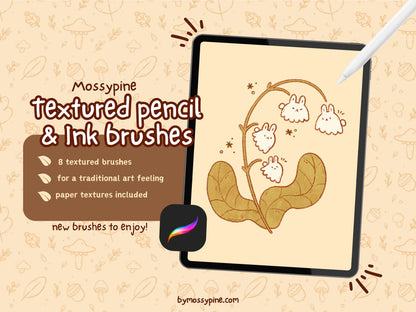 MossyPine’s Digital Art Brushes Pack for Procreate