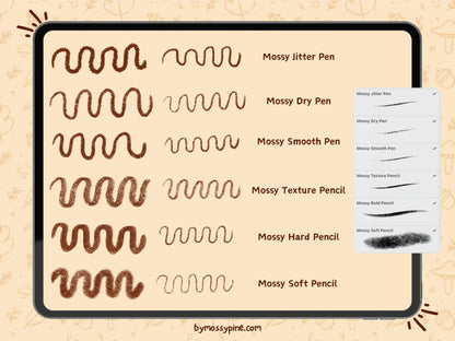 MossyPine’s Digital Art Brushes Pack for Procreate