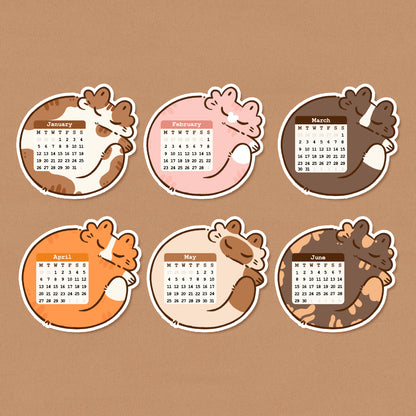 2026 Desk Calendar + Wooden Stand