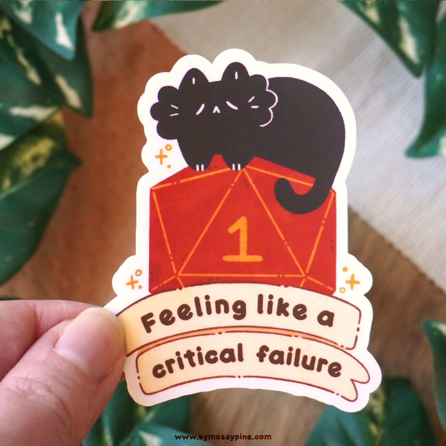 Critical Failure D1 Cat Vinyl Sticker