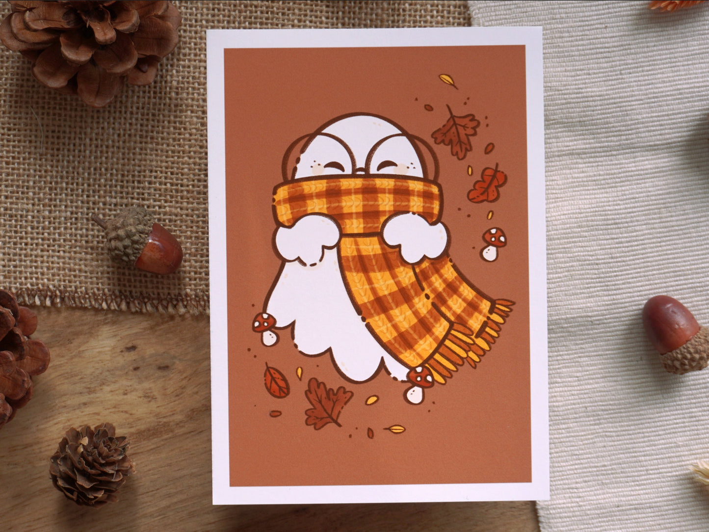 Scarf Ghost Art Print